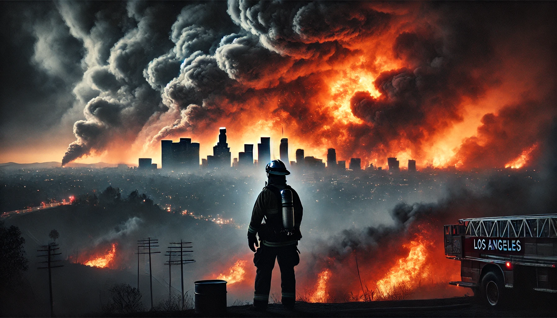 लॉस एंजेलिस के जंगलों की आग ने ली 10 लोगों की जान, 10,000 से अधिक संरचनाएं नष्ट